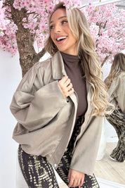 Lovin’ suede bomber - Lt. taupe