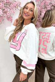 Ny oversized sweater - white