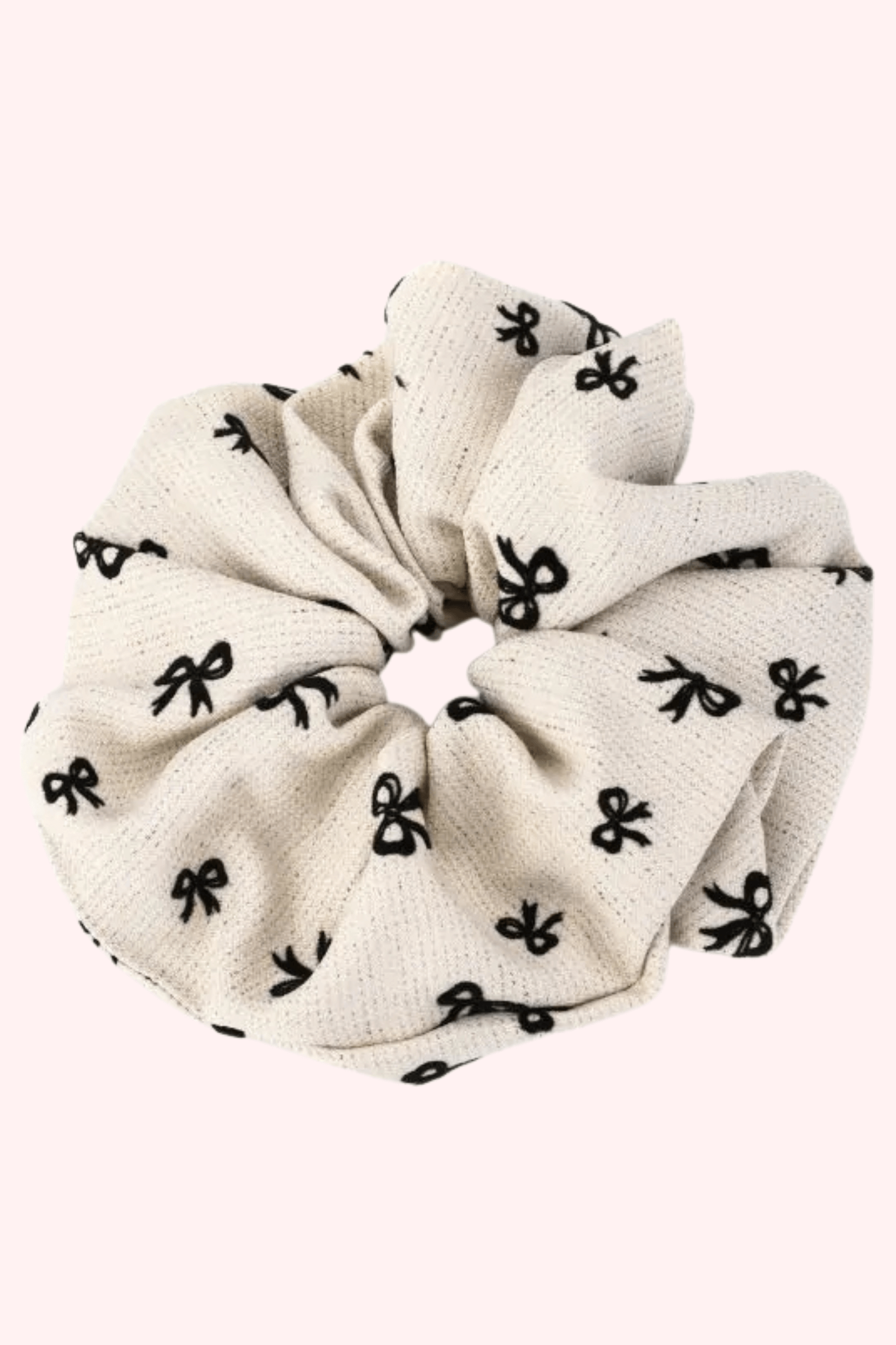 Bow scrunchie - Beige