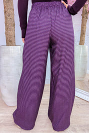 Check your next move pantalon - Berry purple