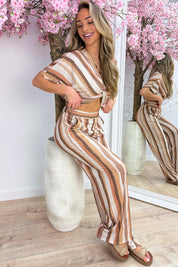 Coconut lurex co-ord - Beige