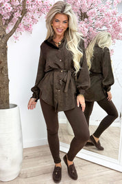 Marble tuniek - Bruin