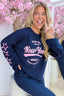 Brooklyn baby star sweater - Navy