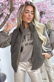 Teddy bodywarmer - Taupe