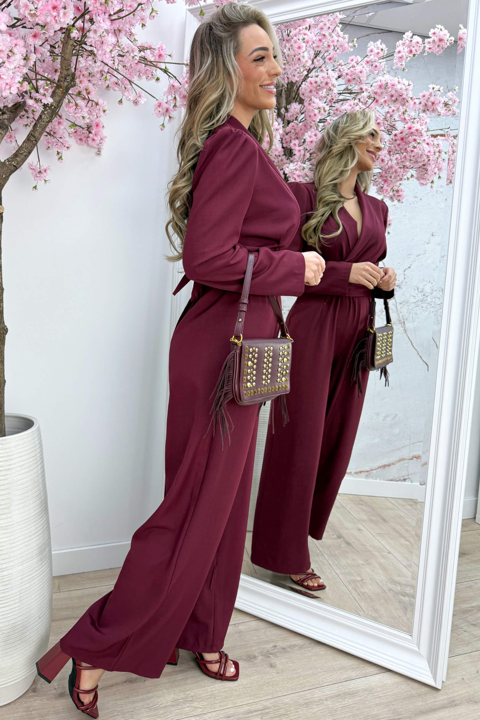 In charge jumpsuit - Bordeaux