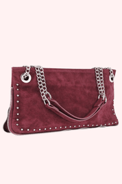 Al these studs bag - Bordeaux