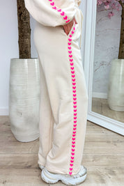 Neon lover jogger - Beige
