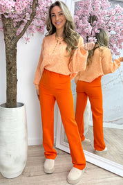 Little hearts trui - Oranje