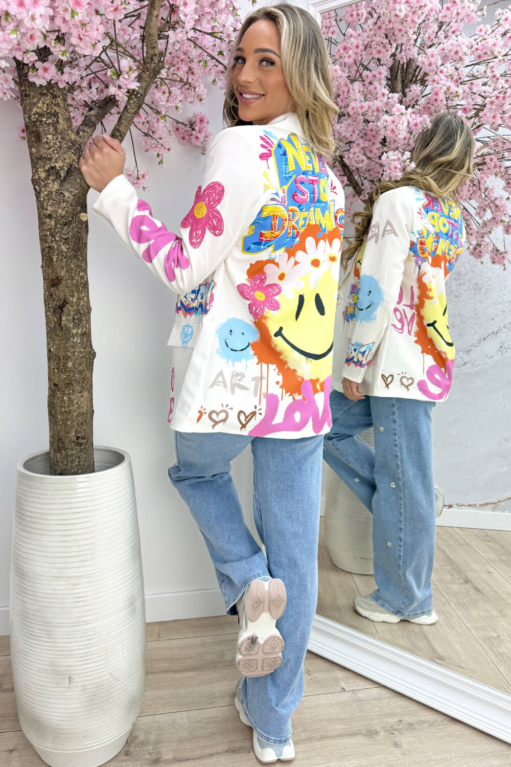 Never stop dreaming blazer - Fuchsia