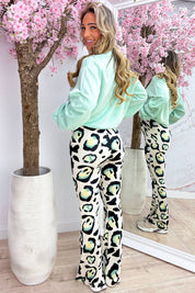 Basic draped sweater - Mint