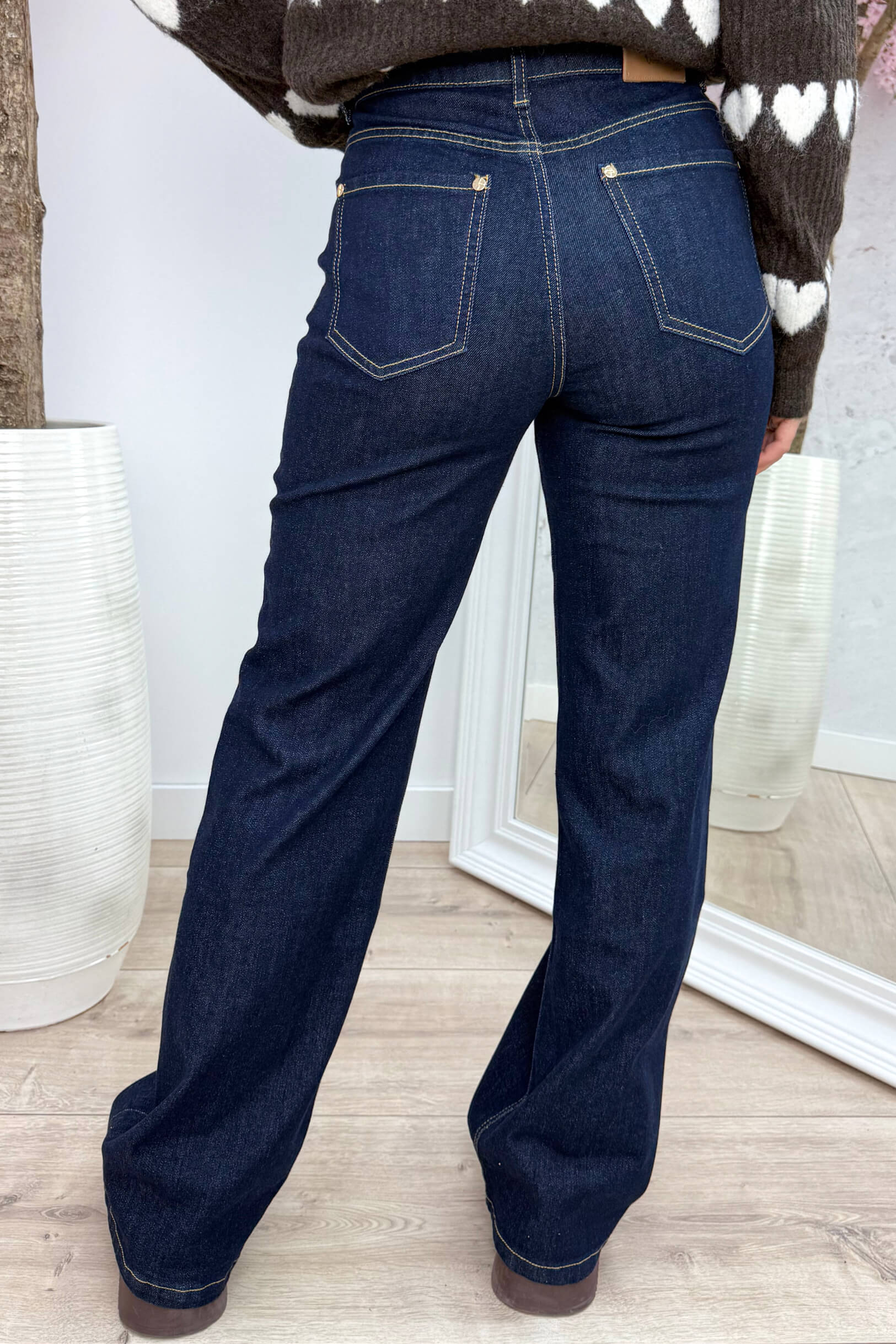 Wide leg jeans W3368-6 - Jeans blue