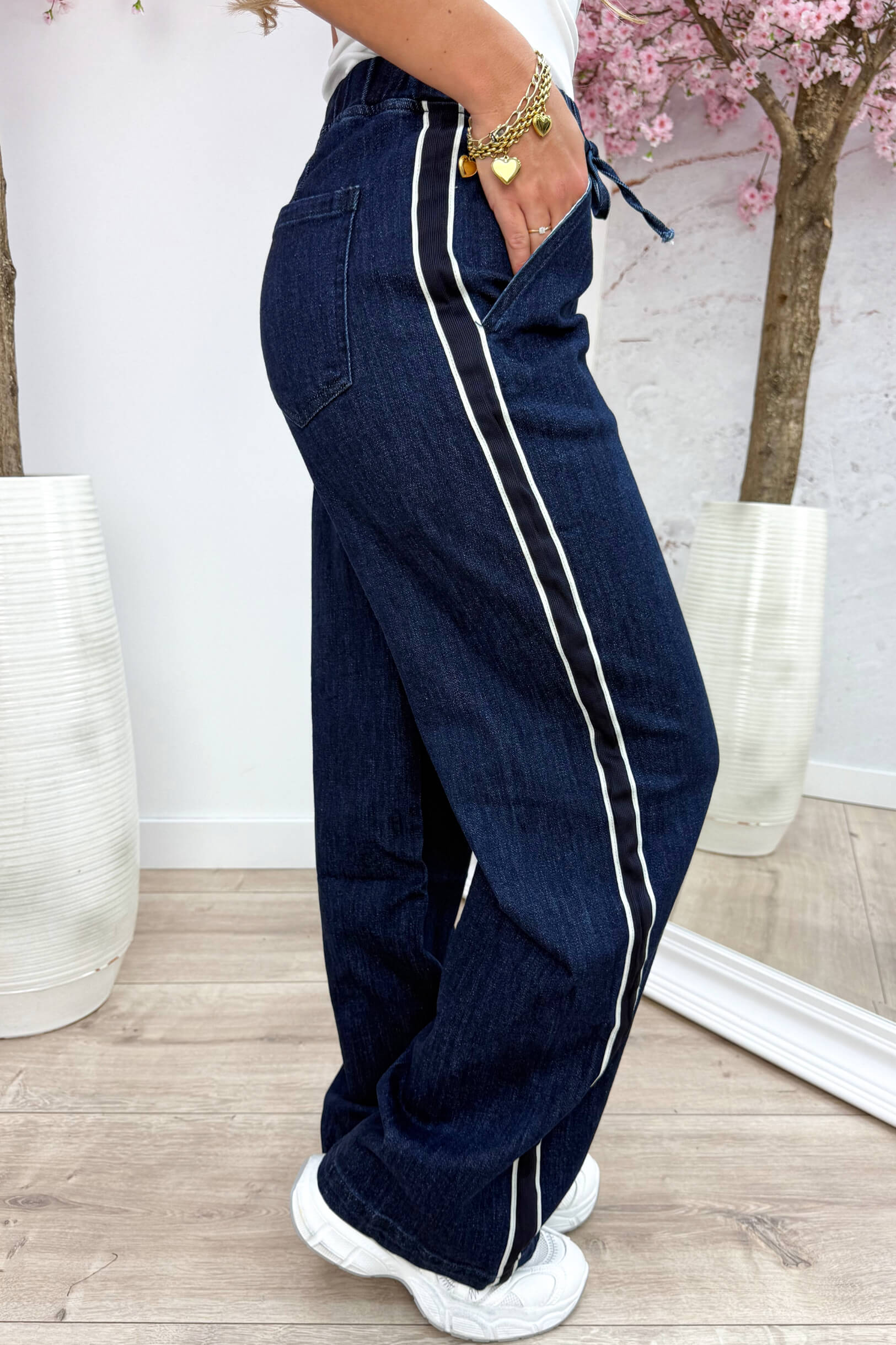 Lucky you denim stripe pants - Jeans blue
