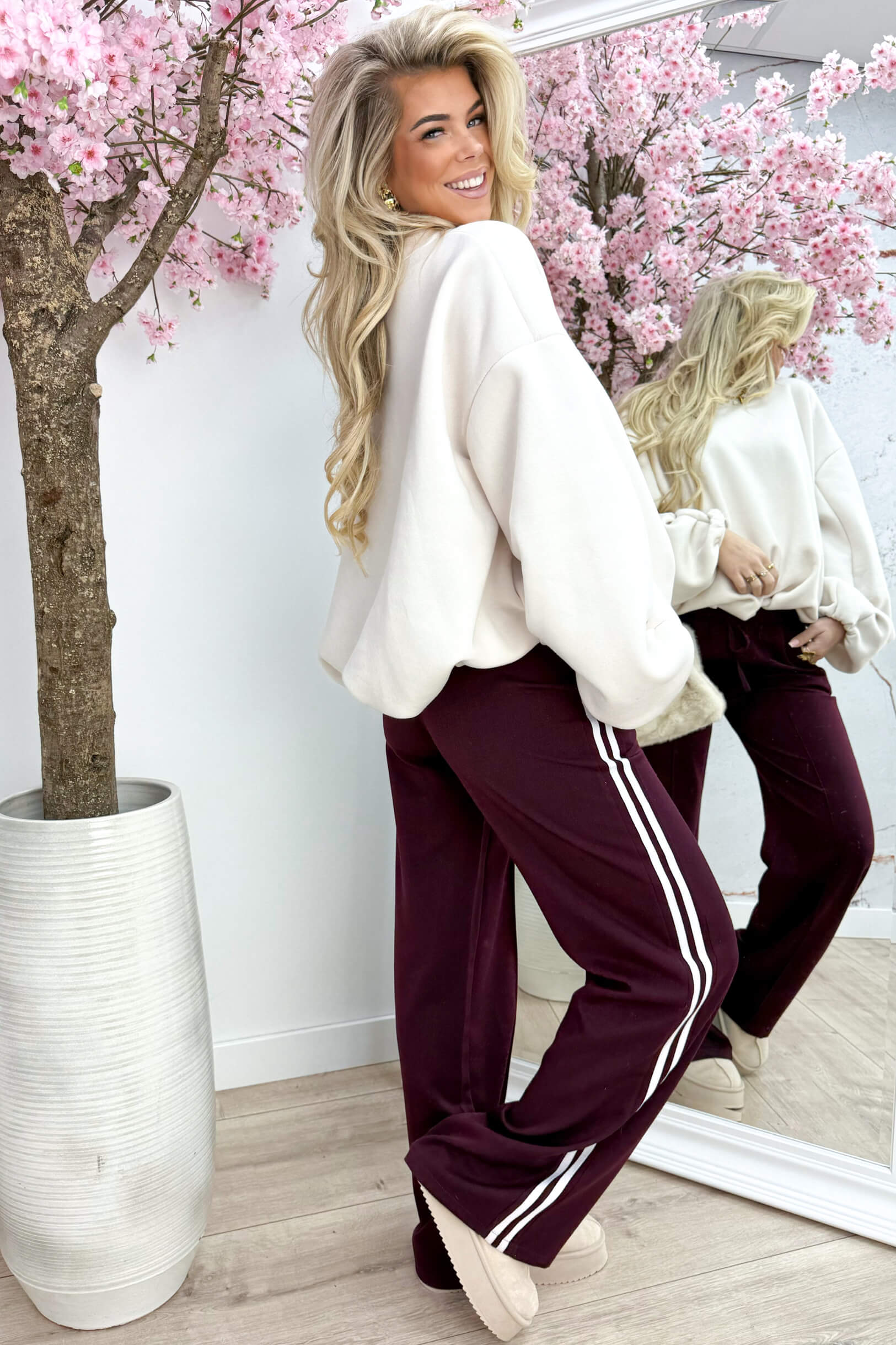 Keep it cool oversized sweater - Wit