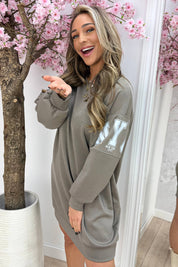NYC sweater dress - Taupe