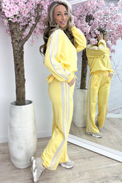 Stripe supreme co-ord - Lt. Geel