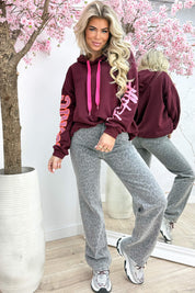 Ikon -Einstellung Hoodie - DK. lila