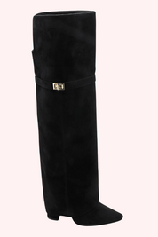 Suede high heels - Zwart