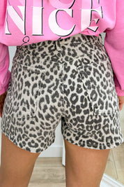 Leopard skort - Beige