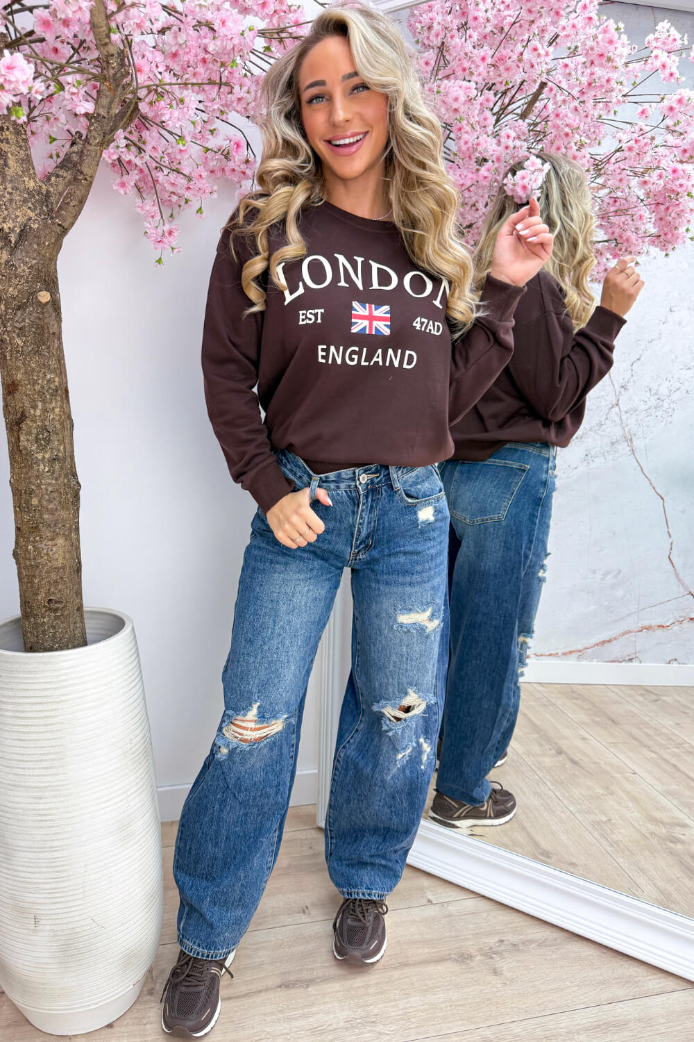 London sweater - Bruin