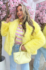 Fluffy days jacket - Geel
