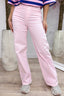 Everyday basic straight leg jeans - Pink