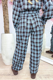 Check it twice pants - Sky blue