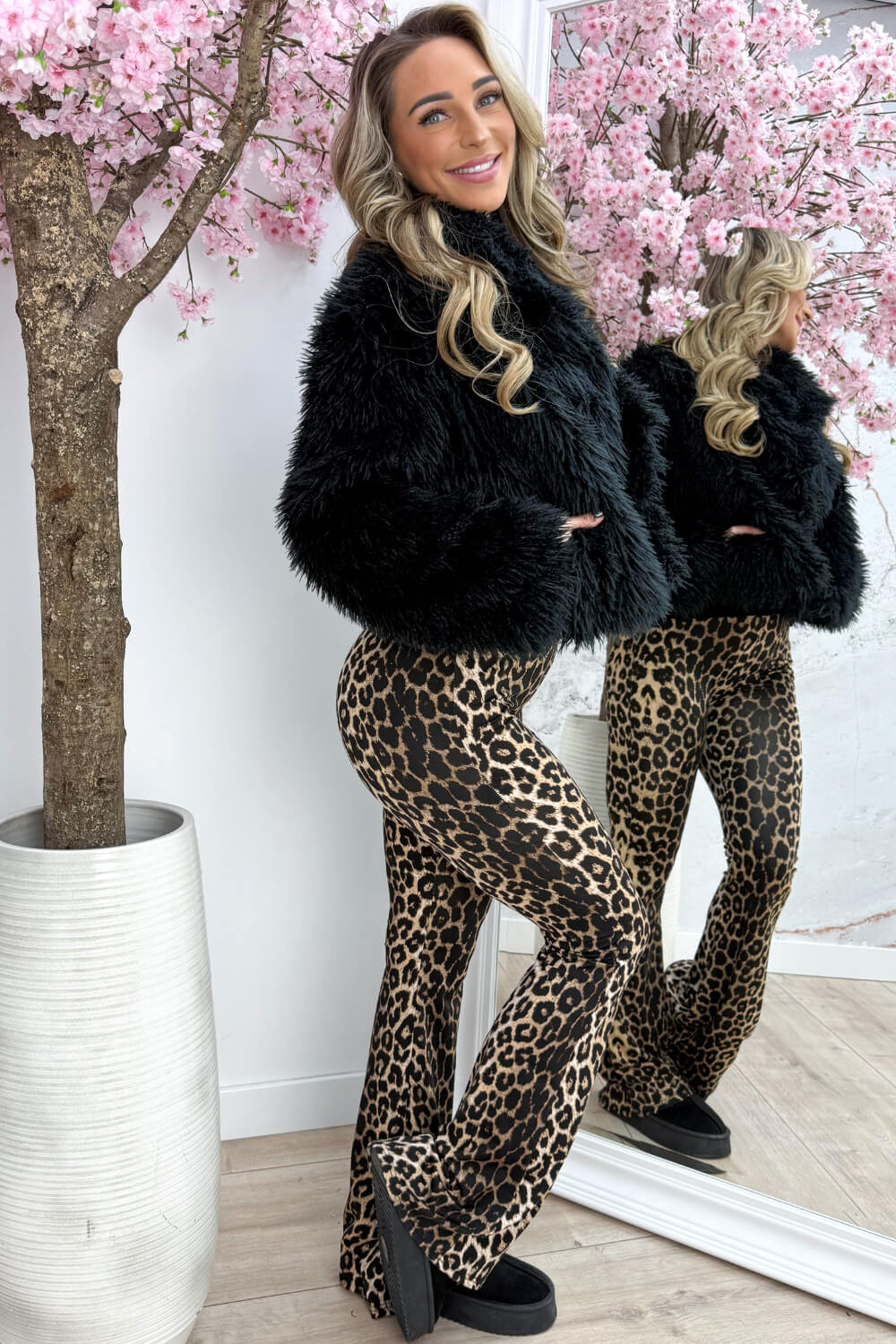 Falling into autumn jacket - Zwart