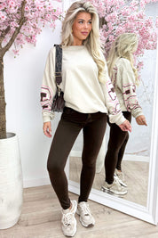 Chicago Oversized Sweater - Beige