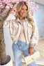 Bomber inspiré en aspect suède - Beige