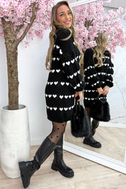 Made with love dress - Zwart