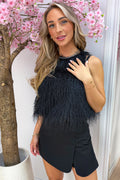 Haut So Fluffy - Noir