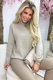 Love me softly trui - Taupe