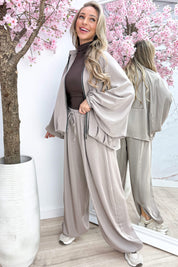 Balloon co-ord - Lt. taupe