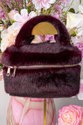 Fluffy chic bag - Bordeaux