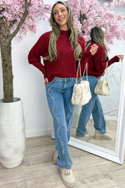 Forever favorite trui - Bordeaux