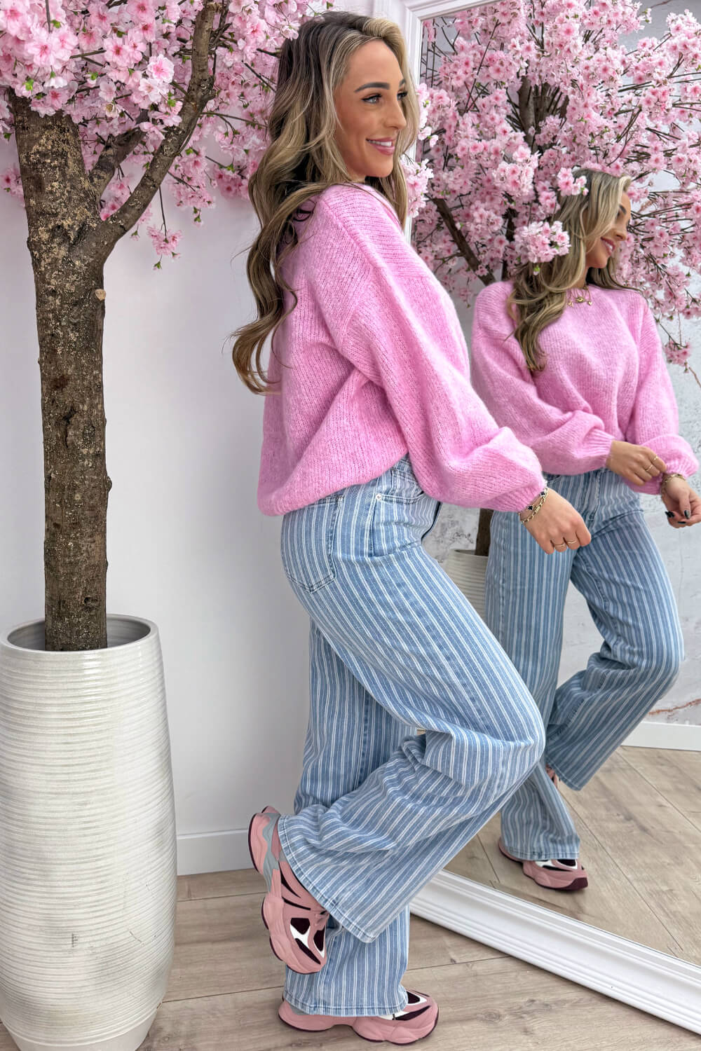 Can't go wrong trui - Lollypop roze