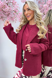 Teddy blazer - Bordeaux