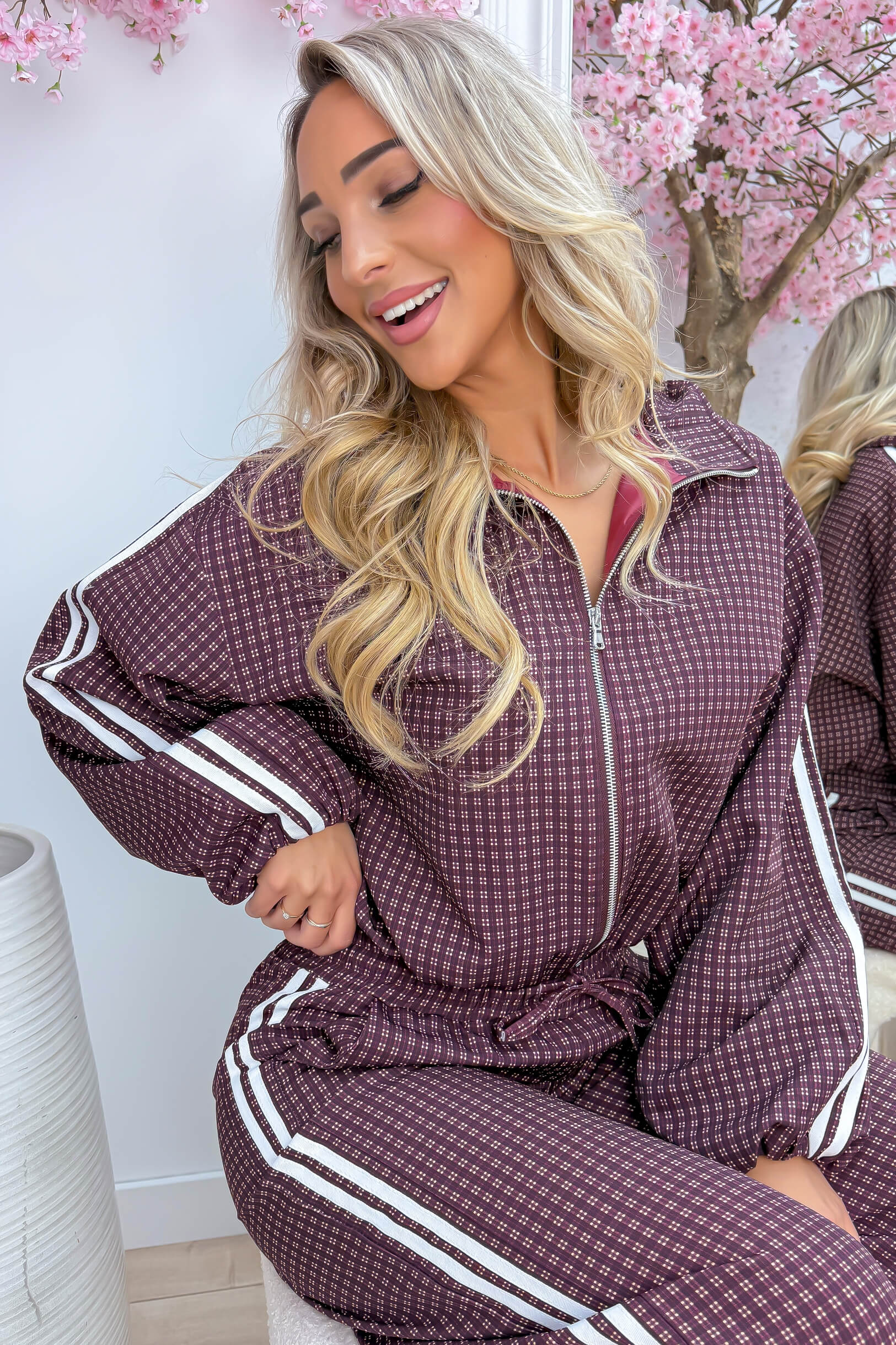 Check into style bomber - Bordeaux