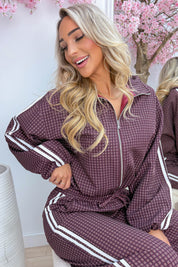 Check into style bomber - Bordeaux