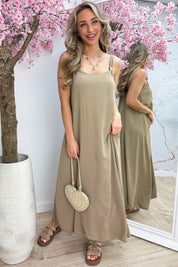 Golden hour maxi dress - Taupe