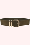 Suede crush belt - Army