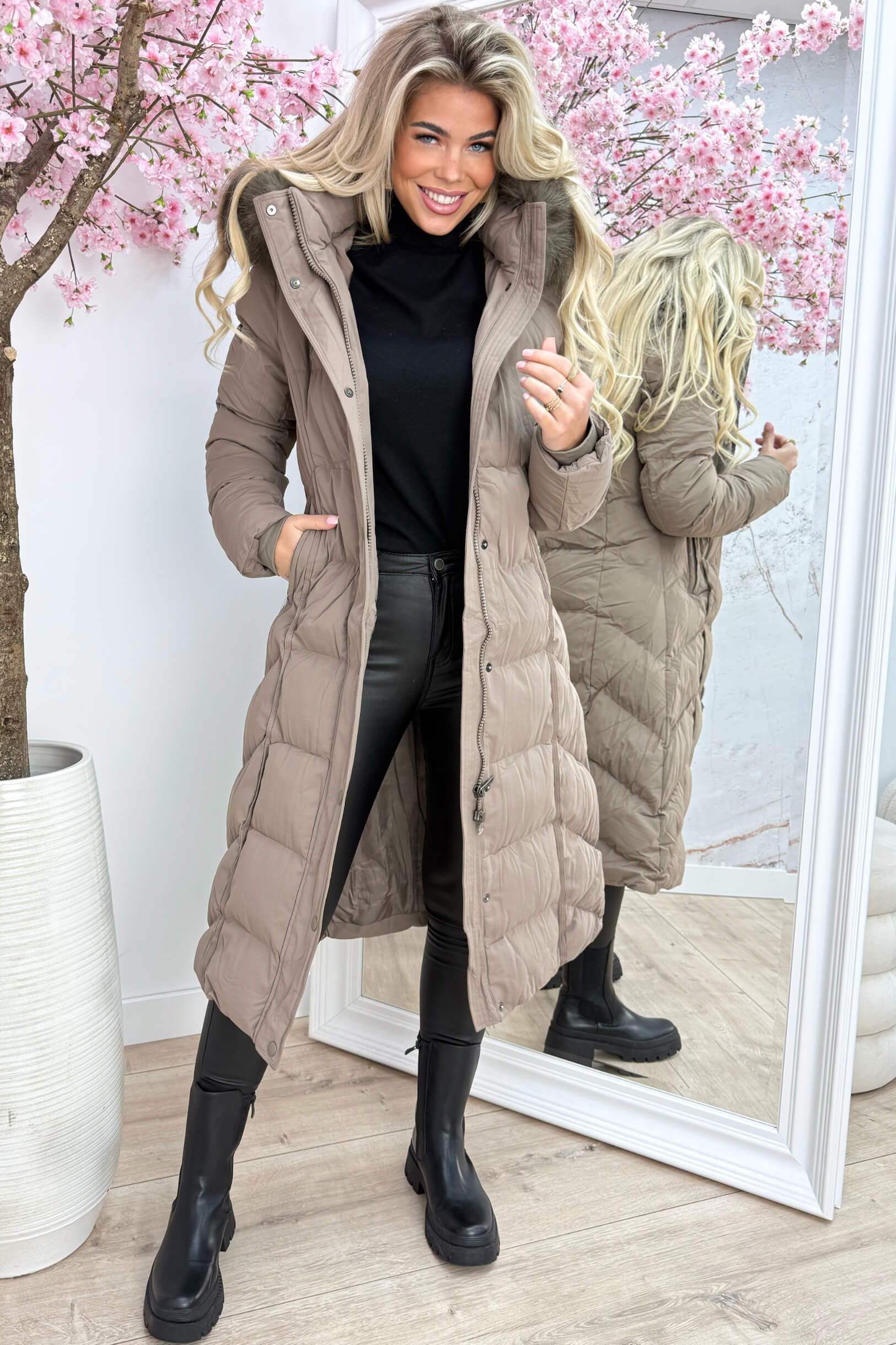 Winter wonderland winterjas - Taupe