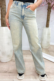 Everyday favorite straight leg jeans (Queen Hearts) - Jeans blue
