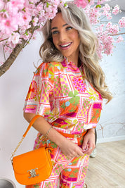Vacation mood blouse - Oranje