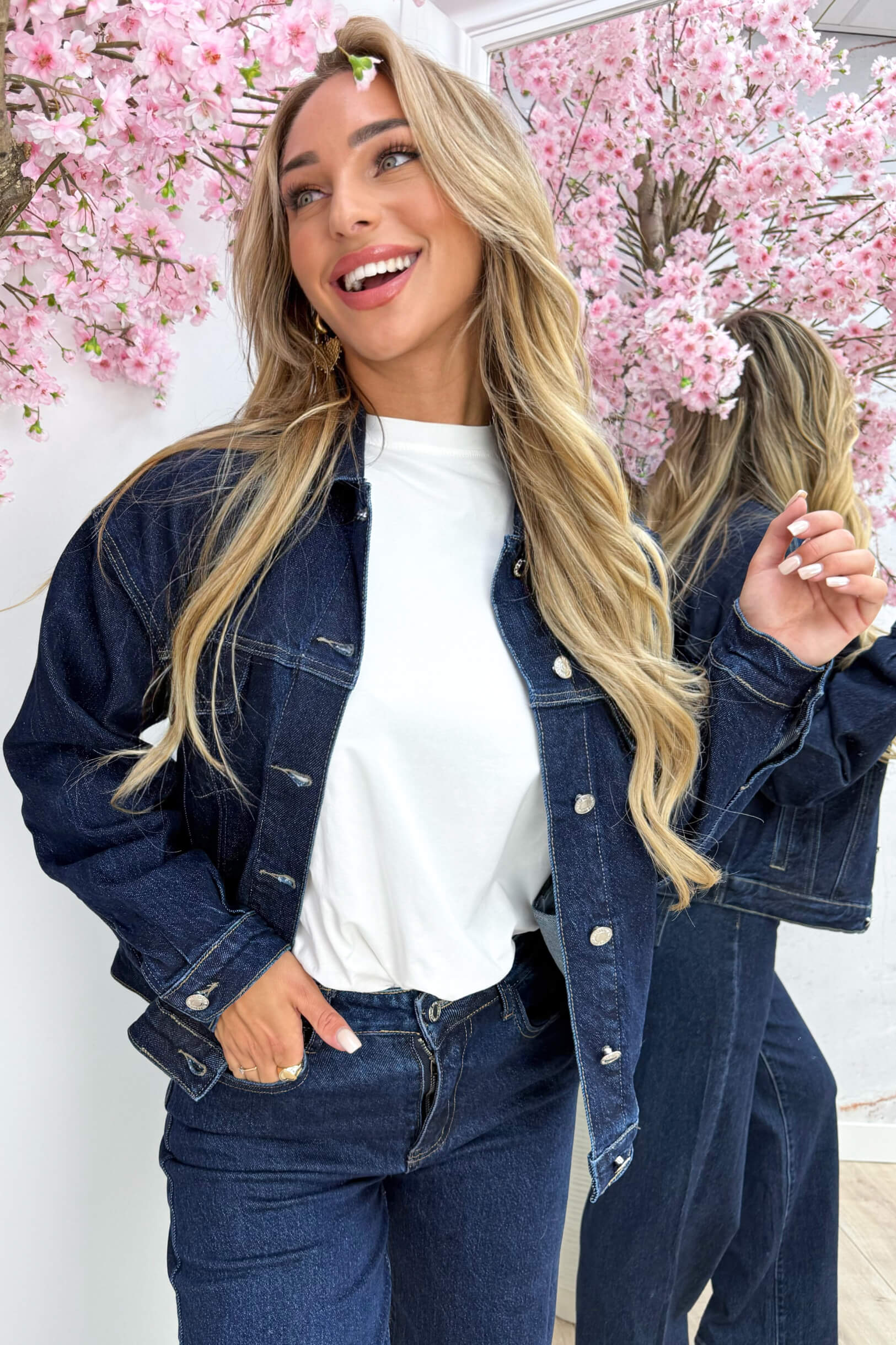 Rebel babe denim jacket - Jeans blue