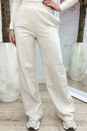 Hecho para ti pantalones básicos cómodos - beige