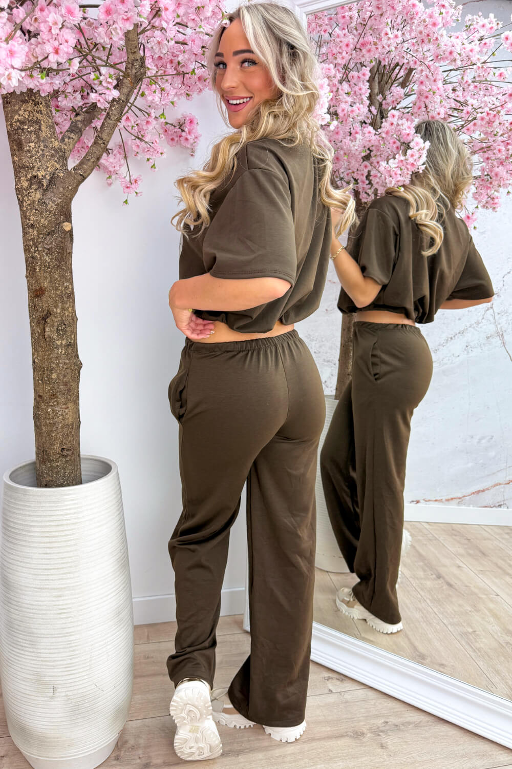 Ensemble confortable NY '89 - Marron