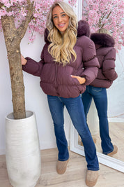 Snowy days are calling winterjas - Bordeaux