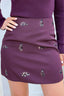 A little something shiny skirt - Berry purple