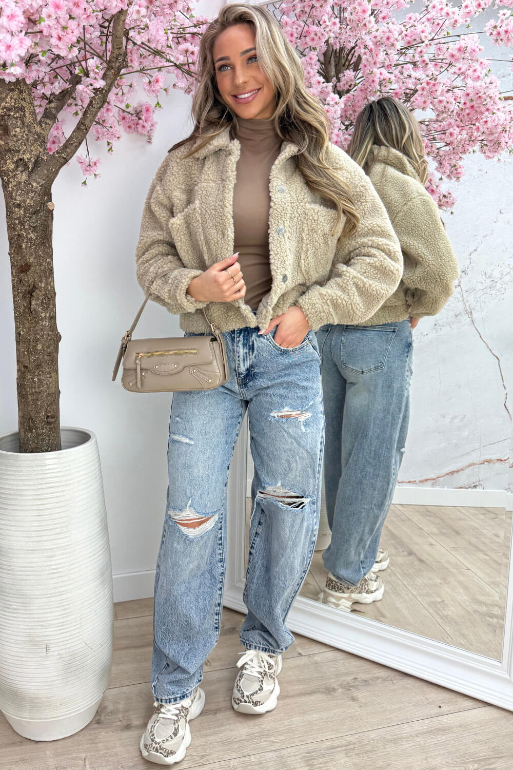 Teddy lover jacket - Beige